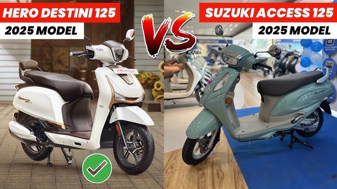 Choose the perfect scooter for your daughter: Suzuki Access 125 vs Hero Destini 125 - Complete details on price, features, and mileage.